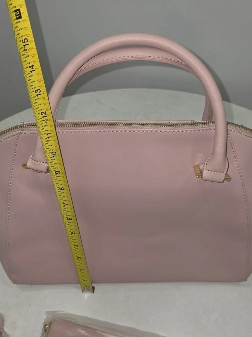 Blush Pink Structured Satchel Bag+ Crossbody Bag NWT - Picture 4 of 8